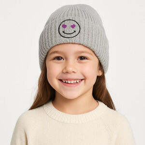 NWT Nordstrom Kids’ Grey Knit Beanie – One Size